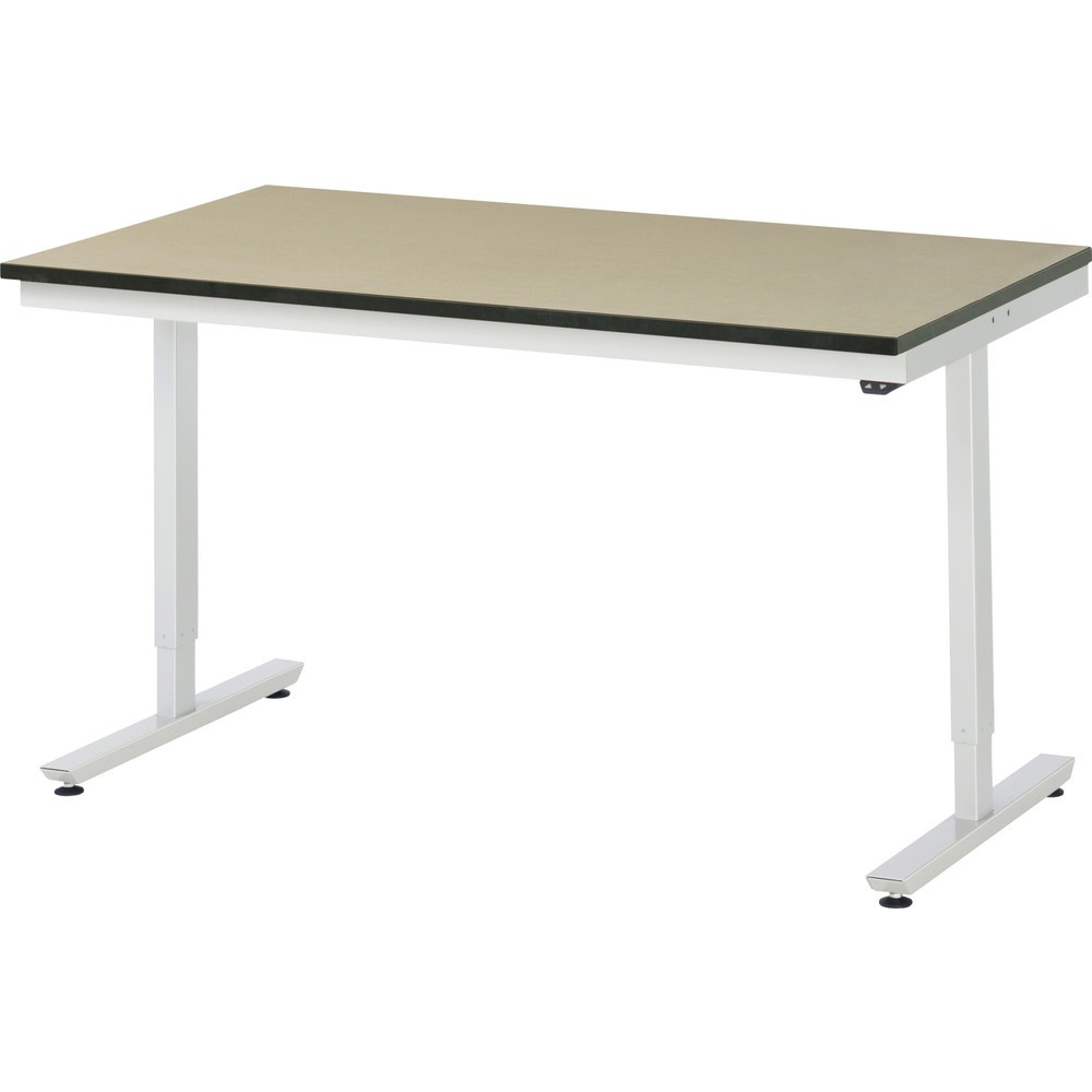 RAU Table de travail à réglage électrique de la hauteur Série adlatus 300, HxlxP 720-1 120 x 1 500 x 800 mm, plan de travail en MDF