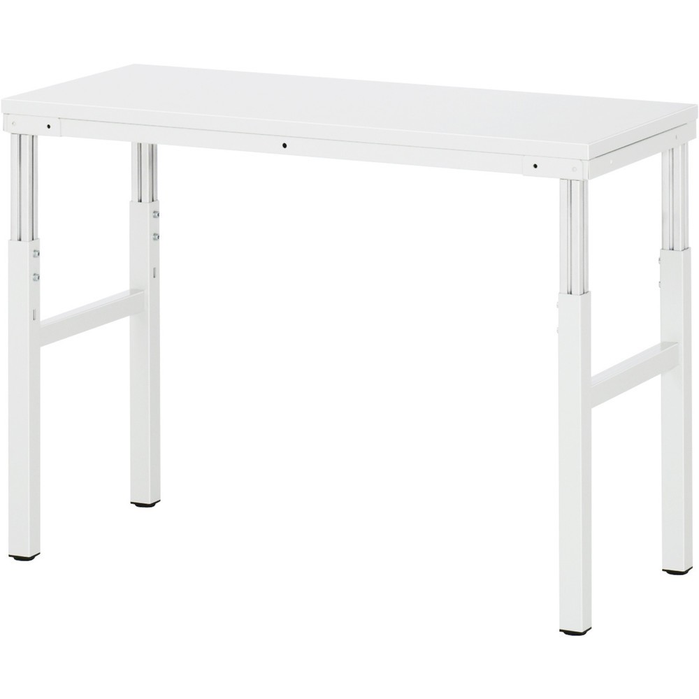 RAU Table de travail Série E, HxlxP 650-1 000 x 1 200 x 500 mm, plan de travail avec revêtement en mélamine