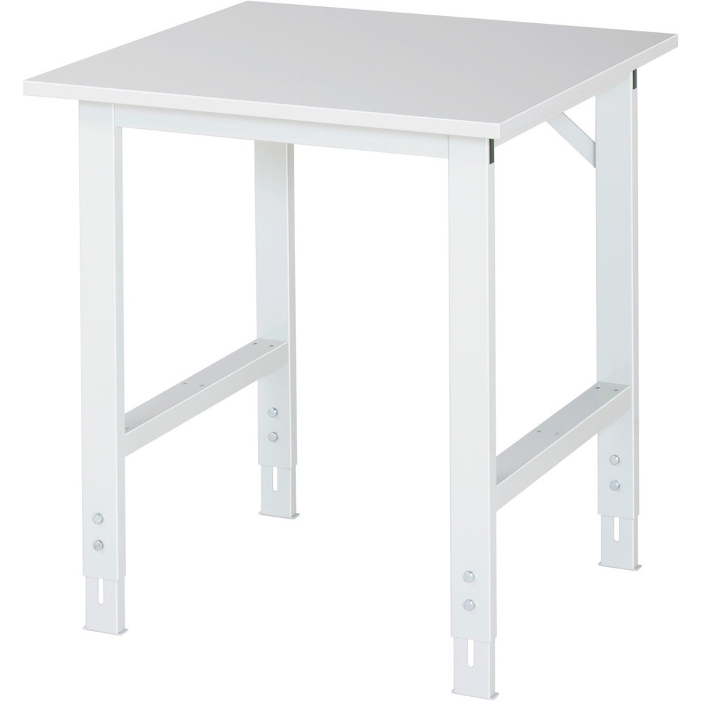 RAU Table pour poste de travail réglable en hauteur série TOM, HxlxP 760-1 080 x 750 x 800 mm, plan de travail mélaminé