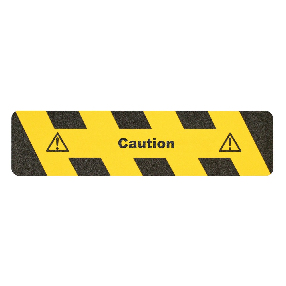 Revêtement antidérapant m2™ « Caution », L x l 610 x 150 mm