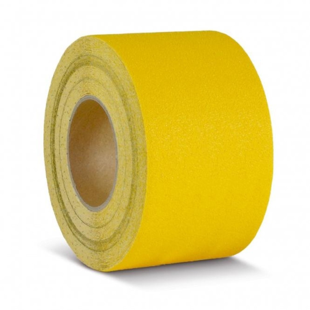 Revêtement antidérapant m2™, déformable, rouleau, largeur 100 mm, jaune