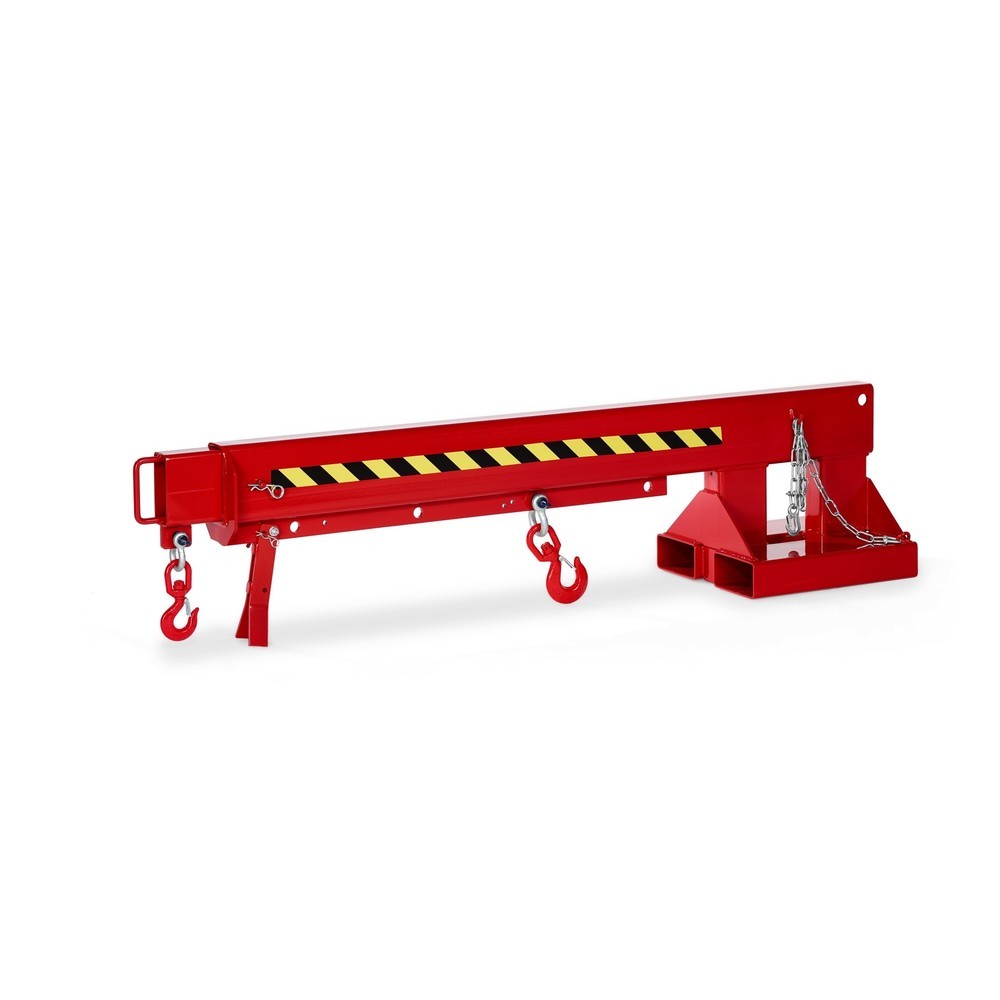 RR-Industrietechnik® Flèche de grue type RKA, capacité de charge 650 ‑ 3 000 kg, RAL 3000 rouge feu