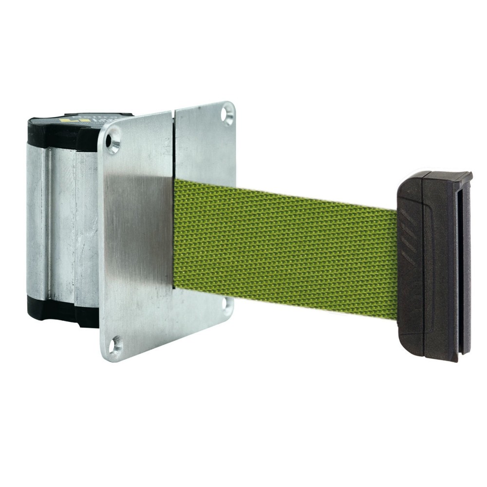 Sangle murale de délimitation L avec embout magnétique, longueur 3,7 m, olive