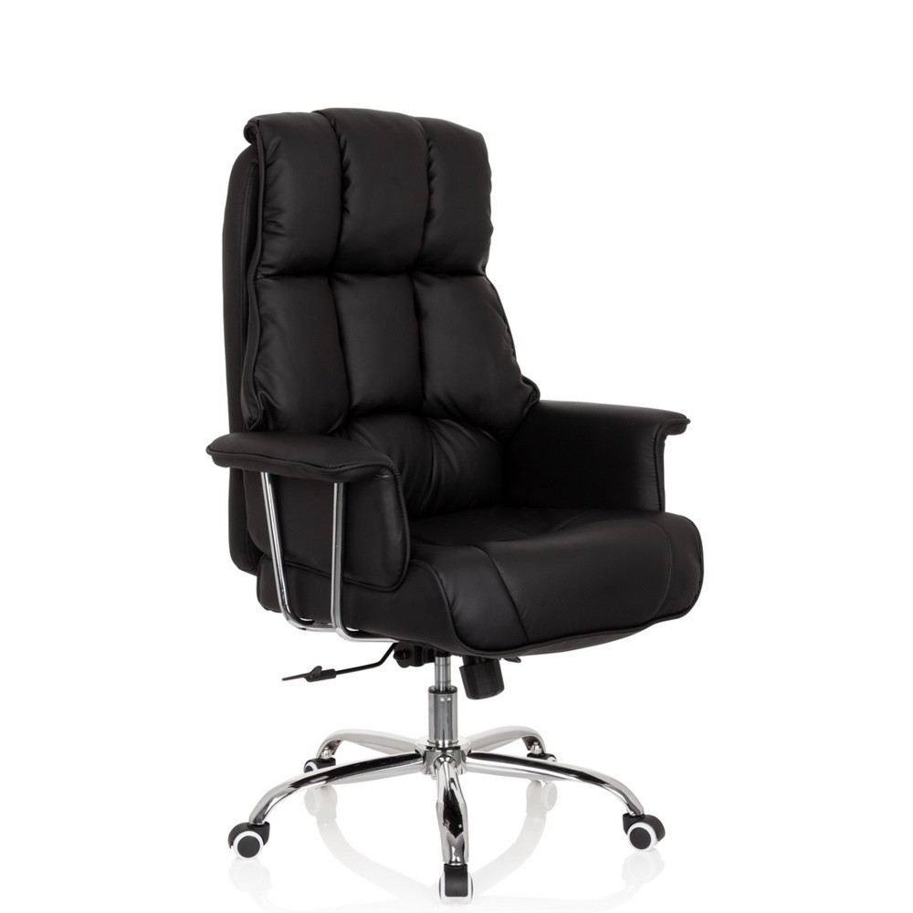 Siège de bureau / fauteuil de direction hjh OFFICE COMMANDER PU similicuir, noir