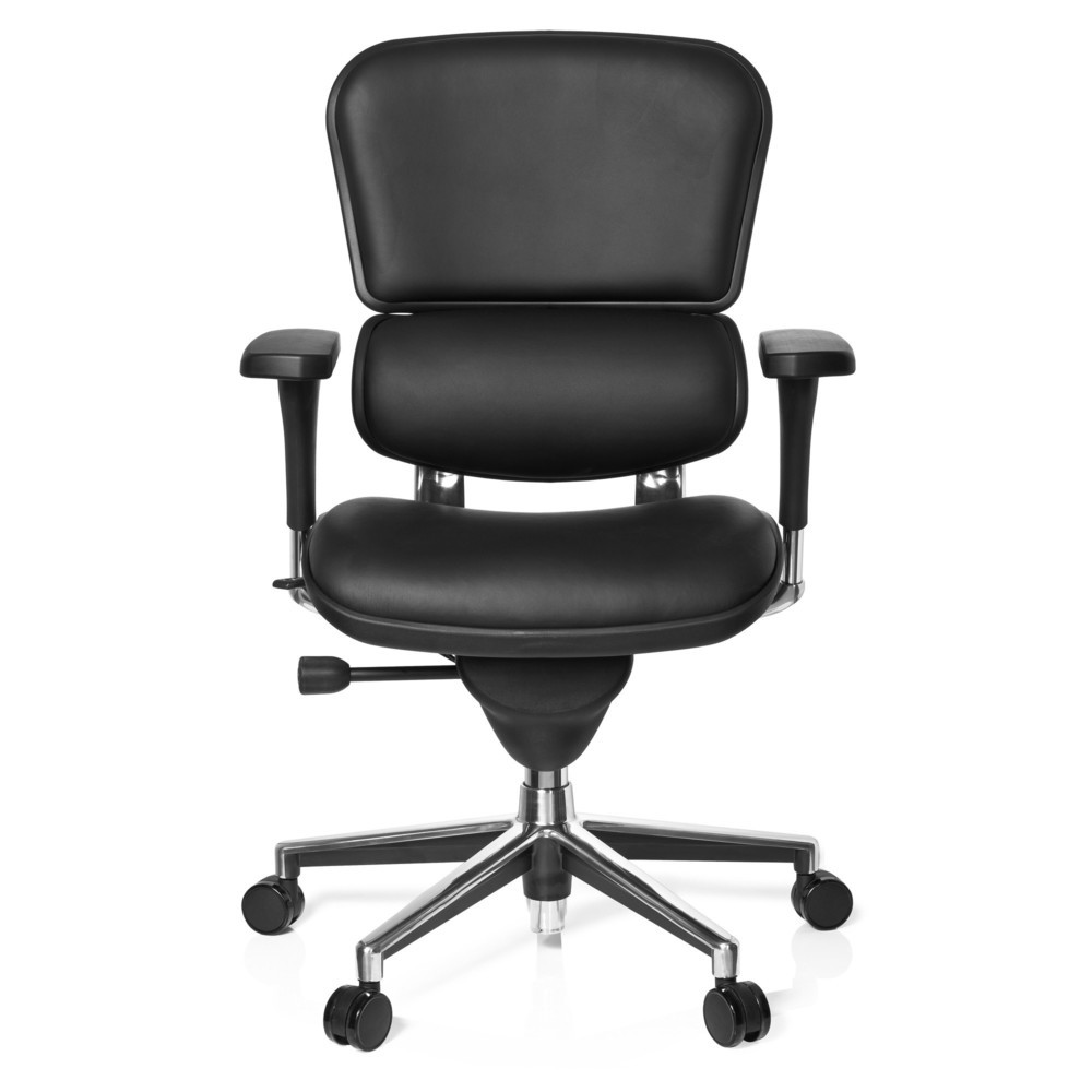 Siège de bureau / fauteuil de direction hjh OFFICE ERGOHUMAN STD BASE cuir, noir