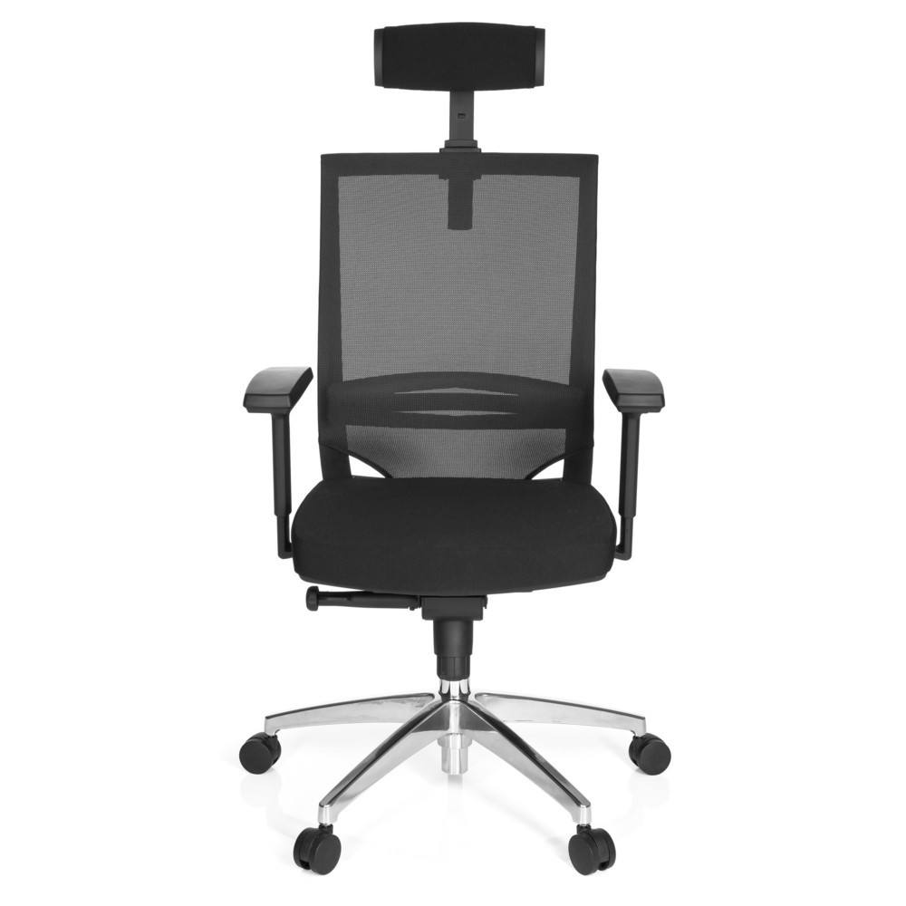 Siège de bureau / fauteuil de direction hjh OFFICE PORTO MAX HIGH tissu, noir