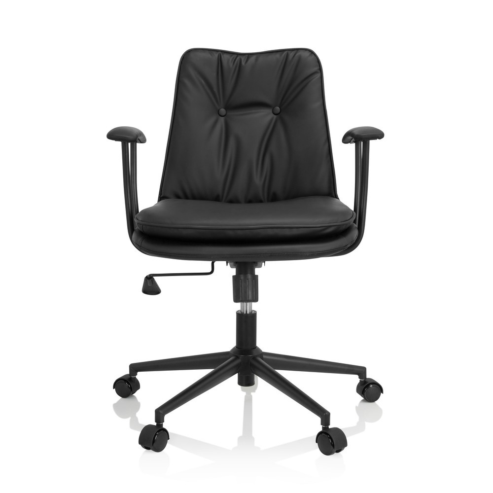 Illustration du produit: Chaise de bureau / chaise pivotante hjh OFFICE SMALLO similicuir, noir