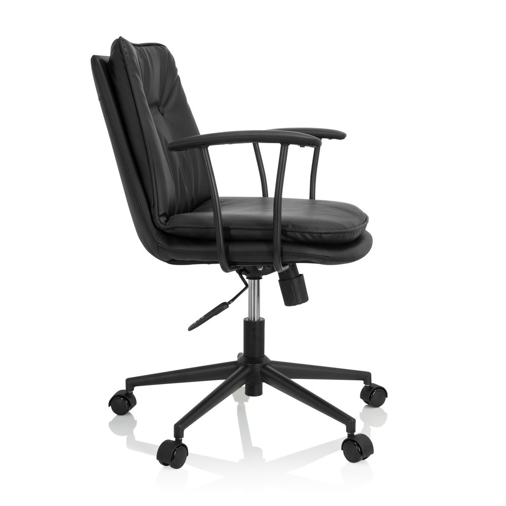 Numéro de l'image du produit 7: Chaise de bureau / chaise pivotante hjh OFFICE SMALLO similicuir, noir