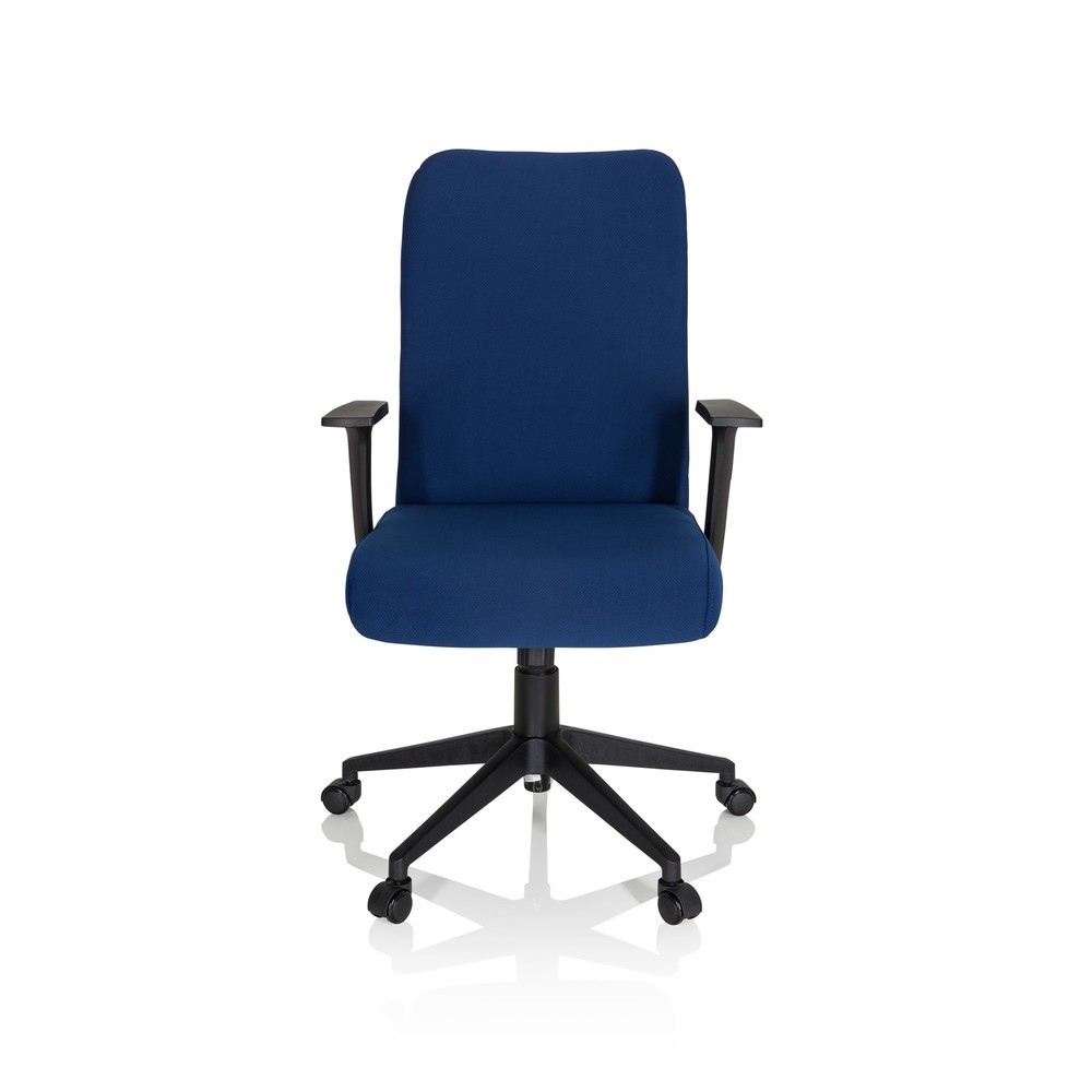 Siège de bureau / siège pivotant hjh OFFICE COSIO I tissu, bleu