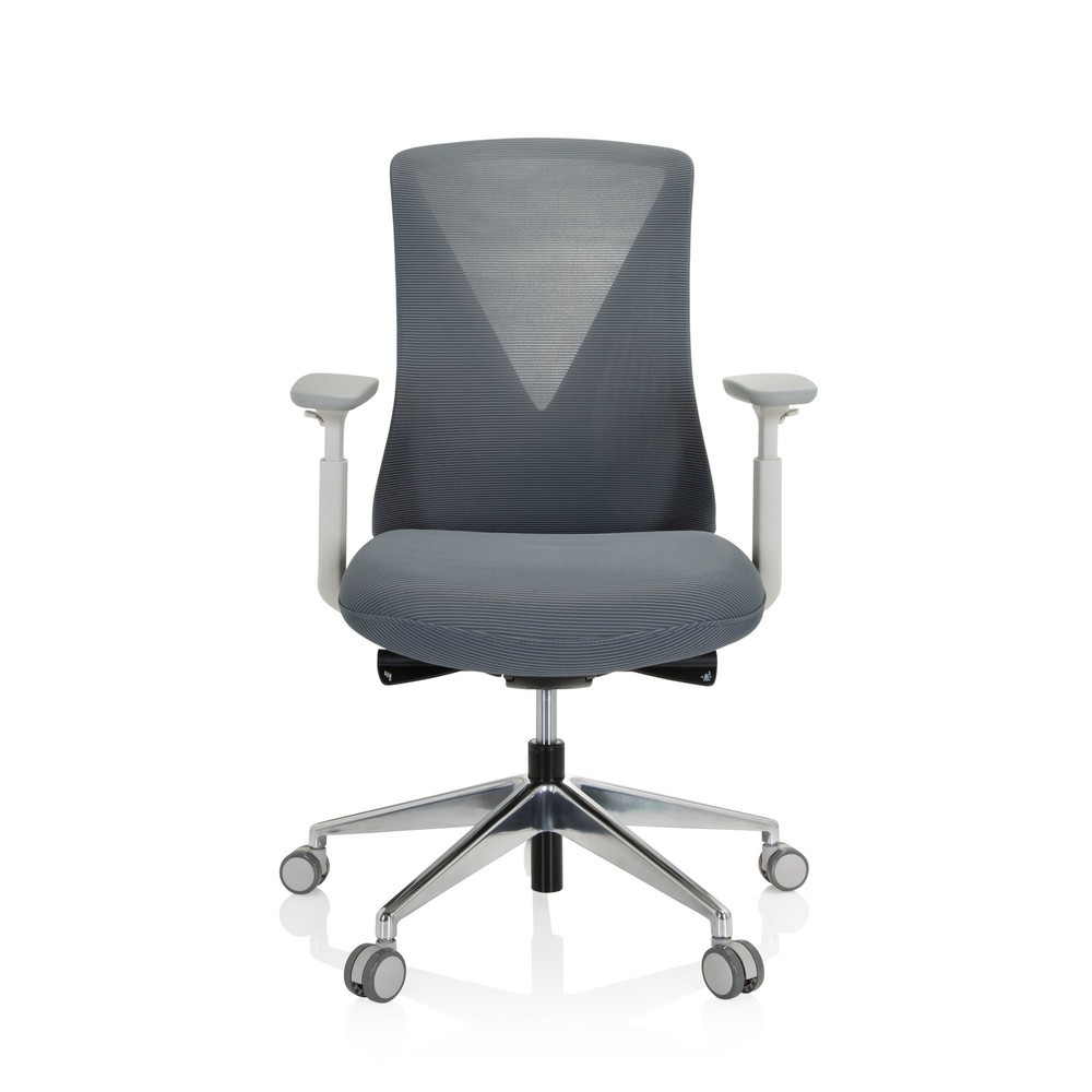 Siège de bureau / siège pivotant hjh OFFICE PAPIL PRO tissu/maille, gris