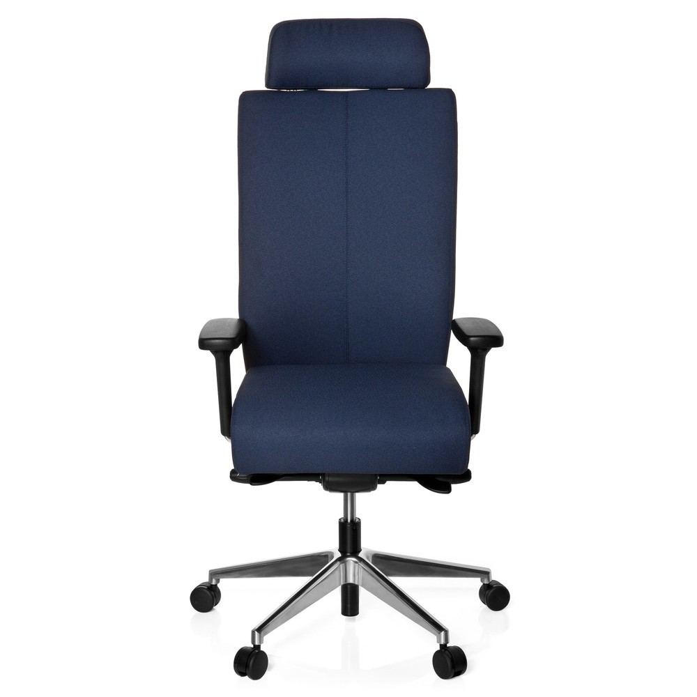 Siège de bureau / siège pivotant hjh OFFICE PRO-TEC XXL tissu, bleu