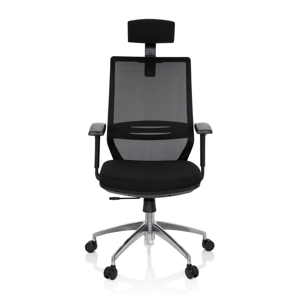 Siège de bureau / siège pivotant hjh OFFICE PROFONDO PRO tissu/maille, noir