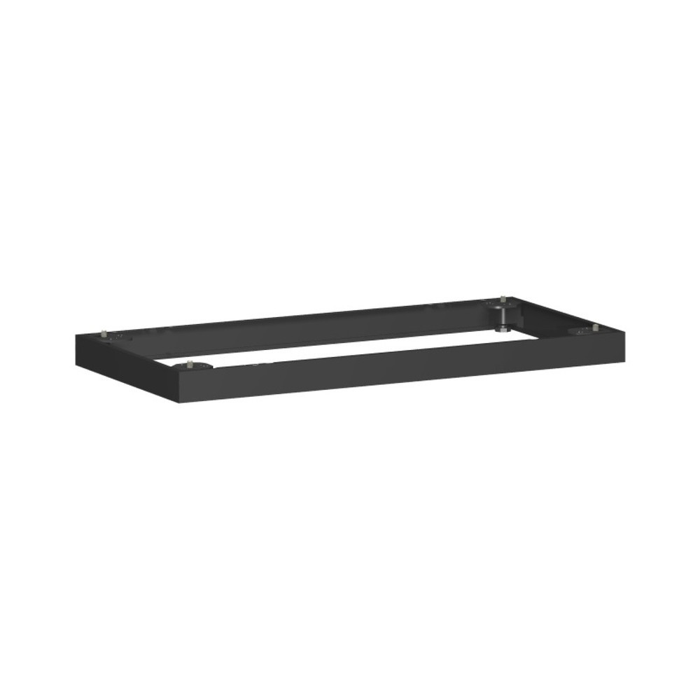 Socle métallique pour armoires de bureau Profi, l x p 50 x 800 mm, noir