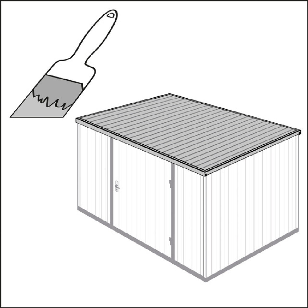 Supplément de prix, peinture de la surface du toit pour MC, MCI, ST, STI, combinaisons env. 3 x 4 m