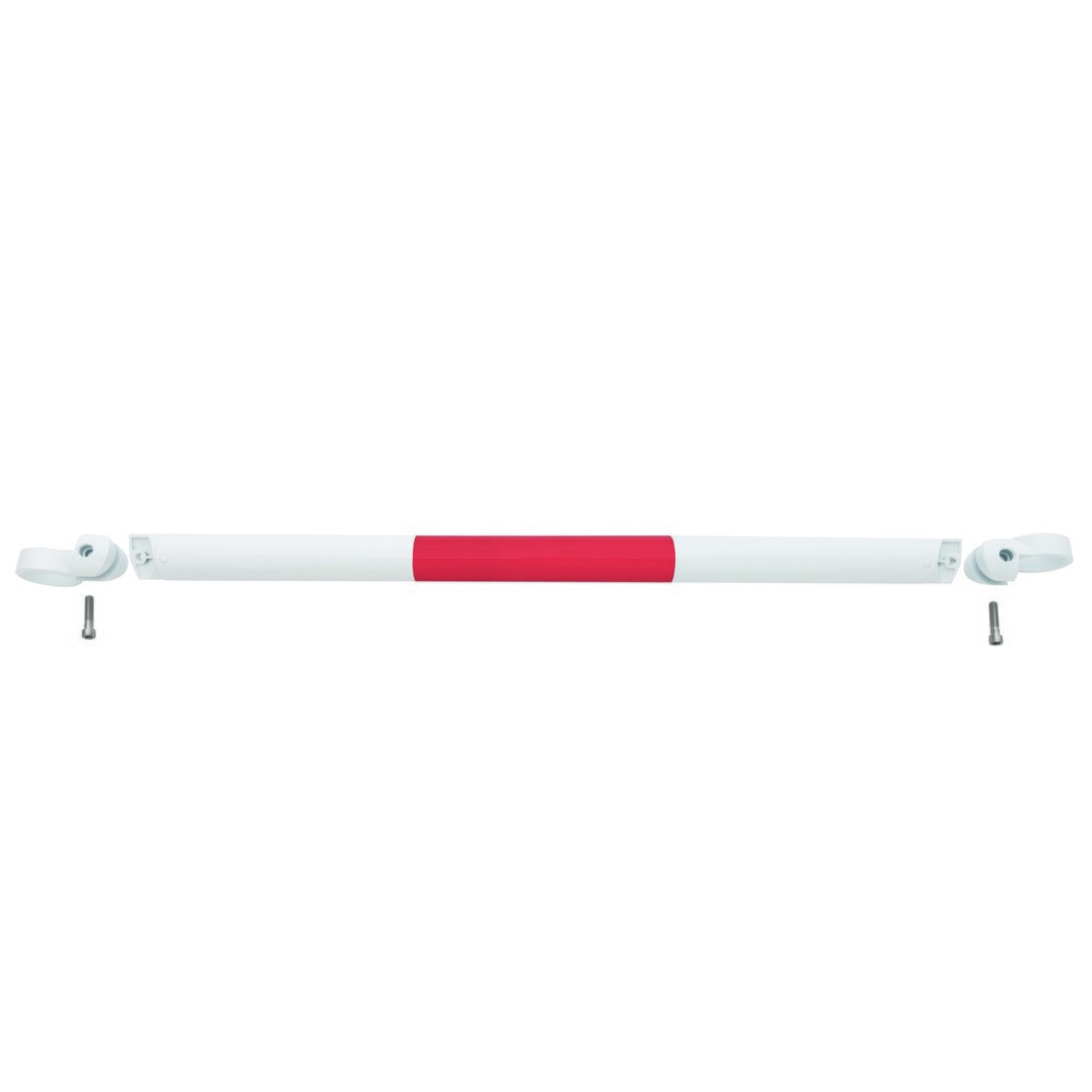 Système de rambardes MORAVIA MORION, tube transversal, Ø 60 mm, longueur 1 000 mm, dimension de trame 1 170 mm, galvanisé à chaud et laqué, rouge/blanc