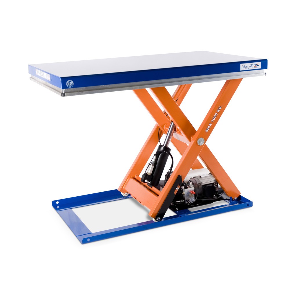 Table élévatrice à ciseaux EdmoLift® série T, capacité de charge 1 000 kg, plate-forme de 1 300 x 800 mm