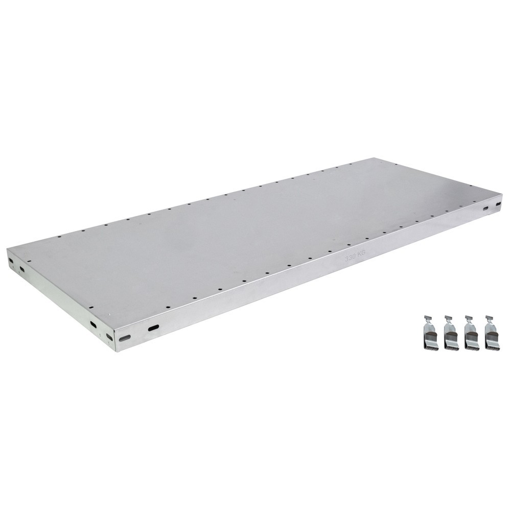 Tablette, galvanisée, pour rayonnage à tablettes SCHULTE, montage par enfichage, charge par tablette 330 kg, lxP 1000 x 600 mm