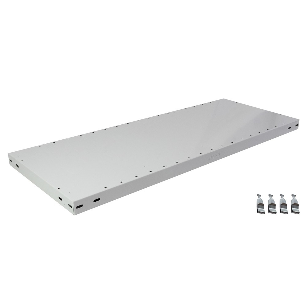 Tablette MULTIplus330 pour rayonnage à tablettes SCHULTE, CT 330 kg, gris clair, l x P 1 000 x 800 mm