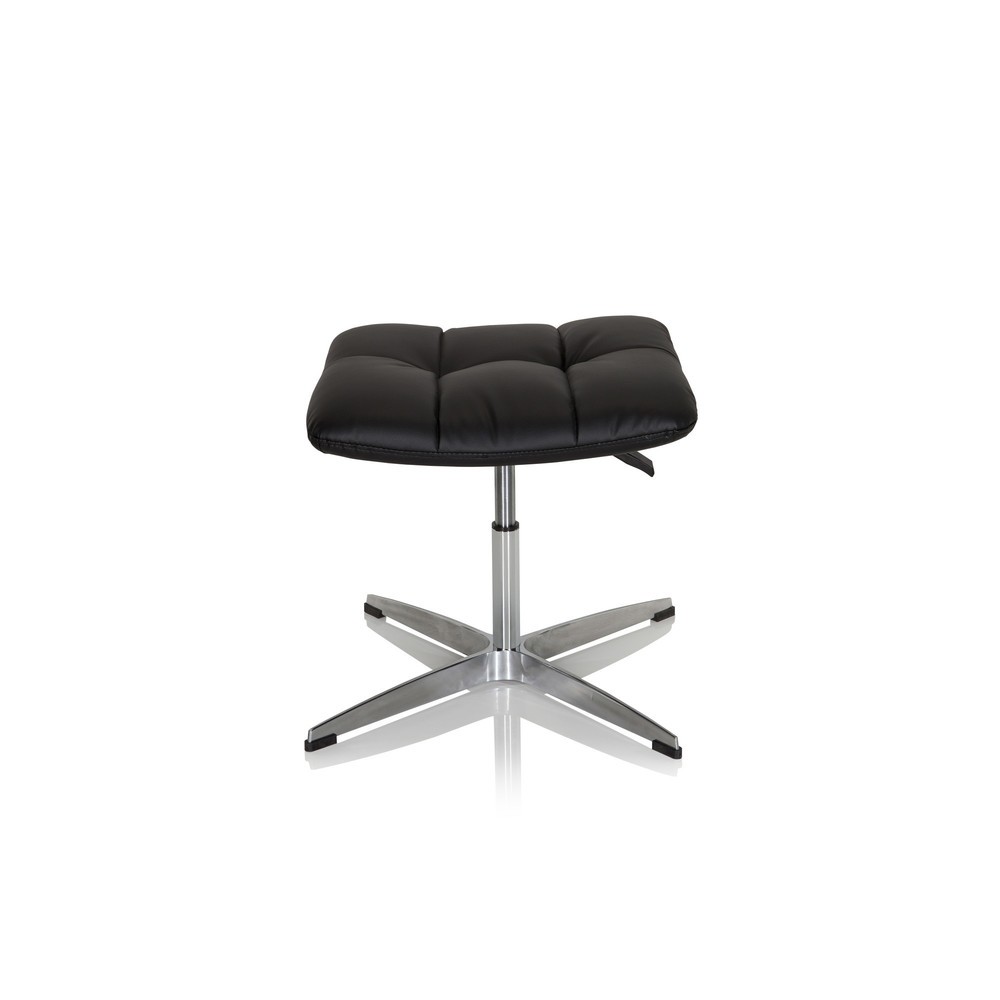 Tabouret / chaise pivotante hjh OFFICE SARANTO HOCKER PU similicuir, noir