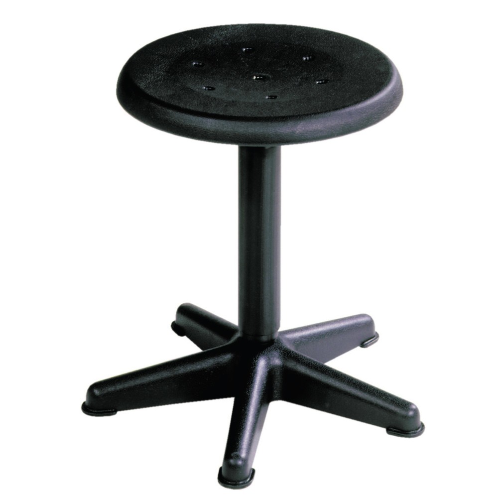 Illustration du produit: Tabouret HEMMDAL, assise en PP, hauteur d'assise 410-600 mm, broche tournante, base en plastique, patins