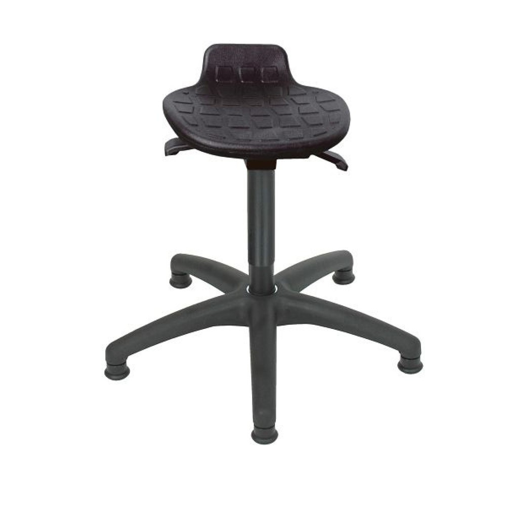 Tabouret HEMMDAL Confort, assise en PU, hauteur d’assise 410-540 mm, base plastique, patins