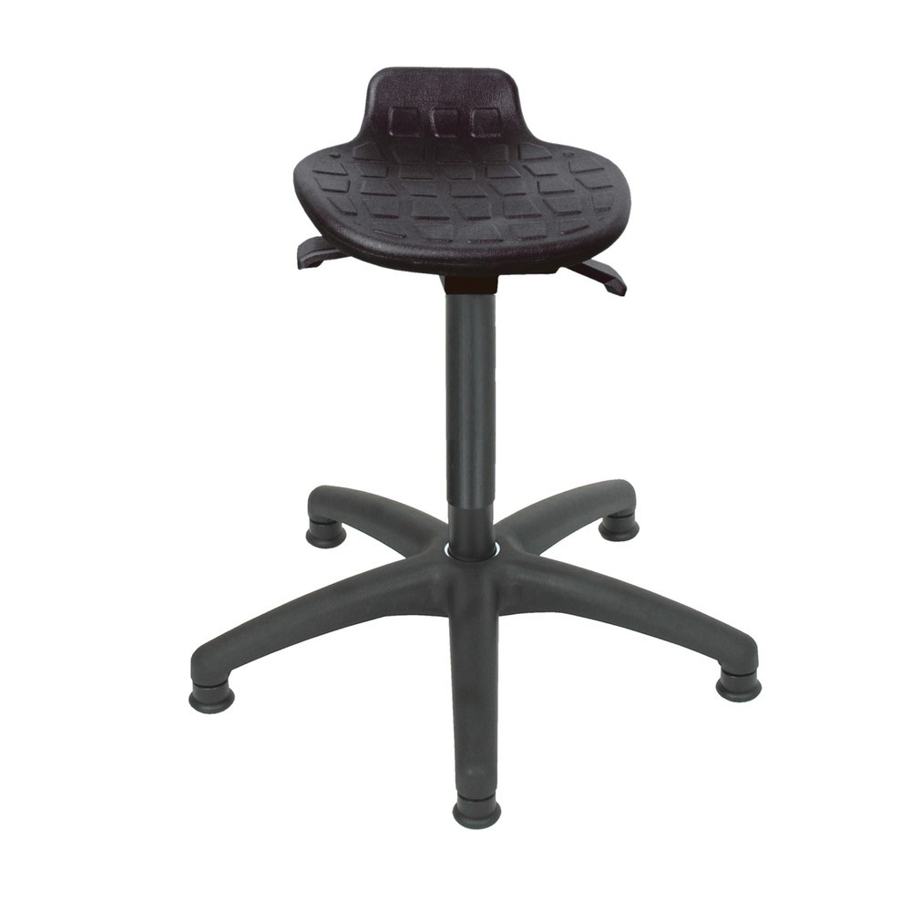 Illustration du produit: Tabouret HEMMDAL Confort, assise en PU, hauteur d'assise 540-800 mm, base en plastique, patins