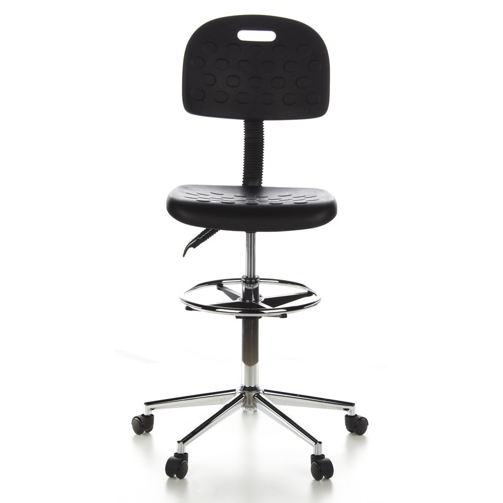 Tabouret / tabouret pivotant hjh OFFICE TOP WORK 23 similicuir, noir