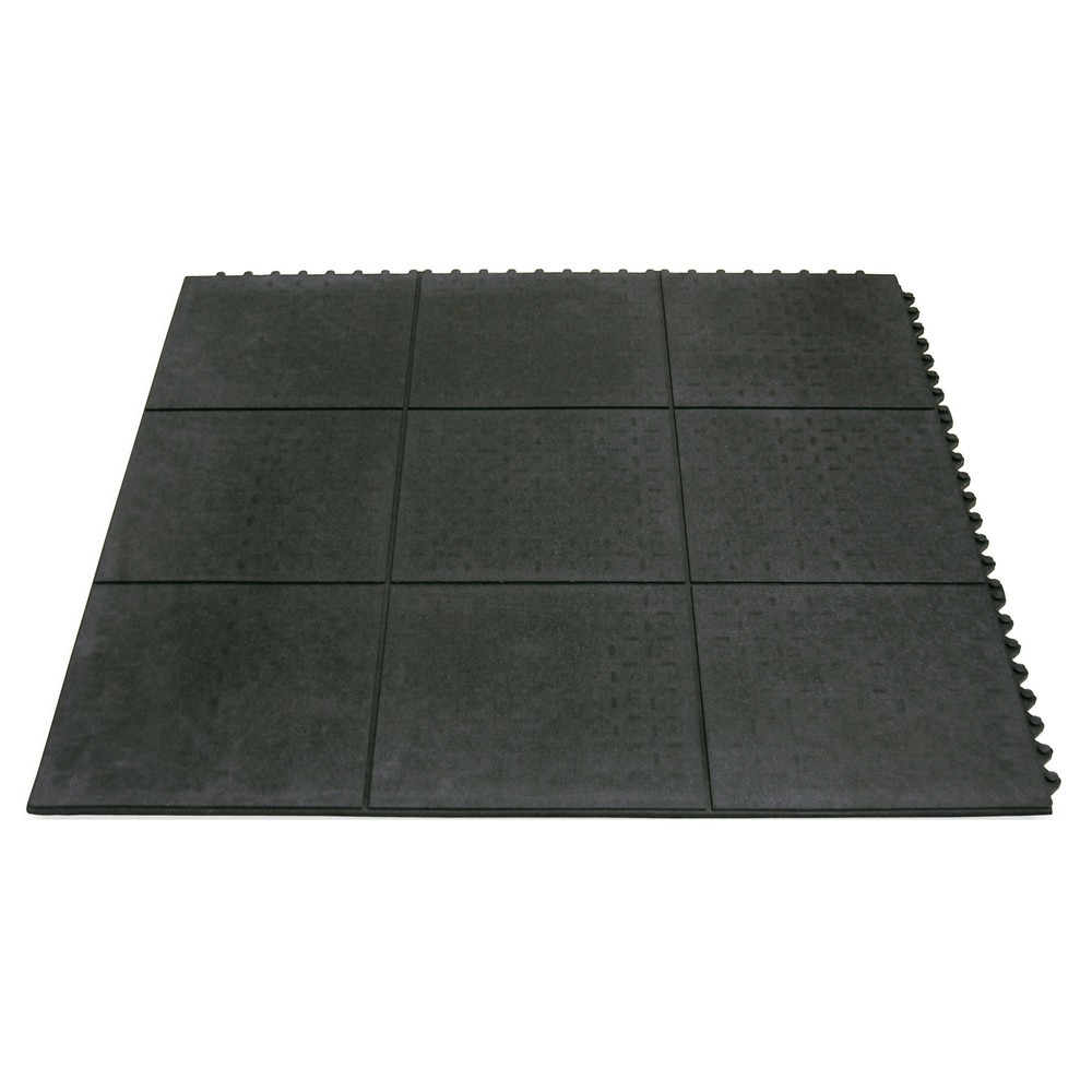 Tapis anti-fatigue Yoga Solid Basic, structure en nid d’abeille, lxP 900 x 900 mm