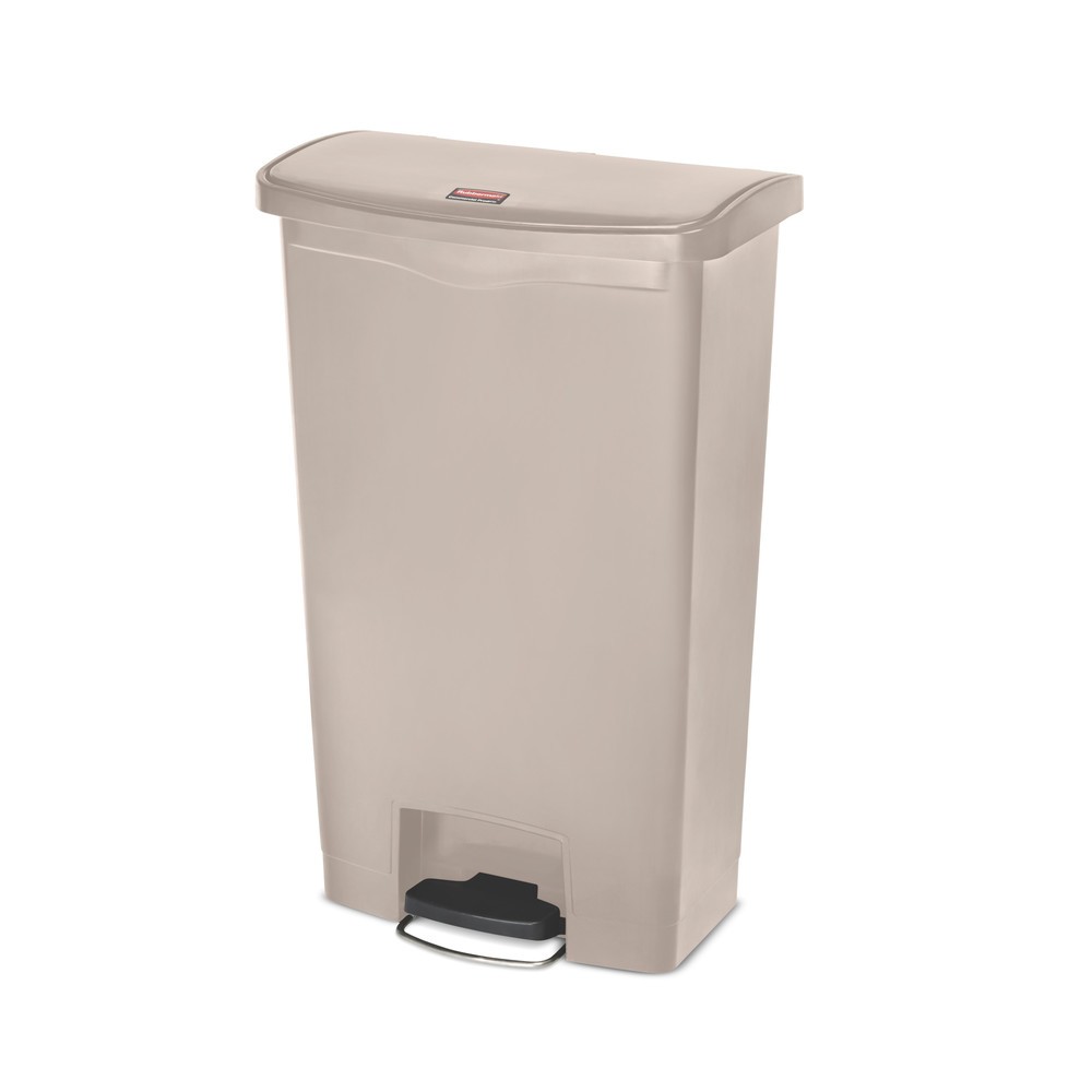 Poubelle à pédale Rubbermaid Slim Jim® avec pédale sur le côté large, plastique