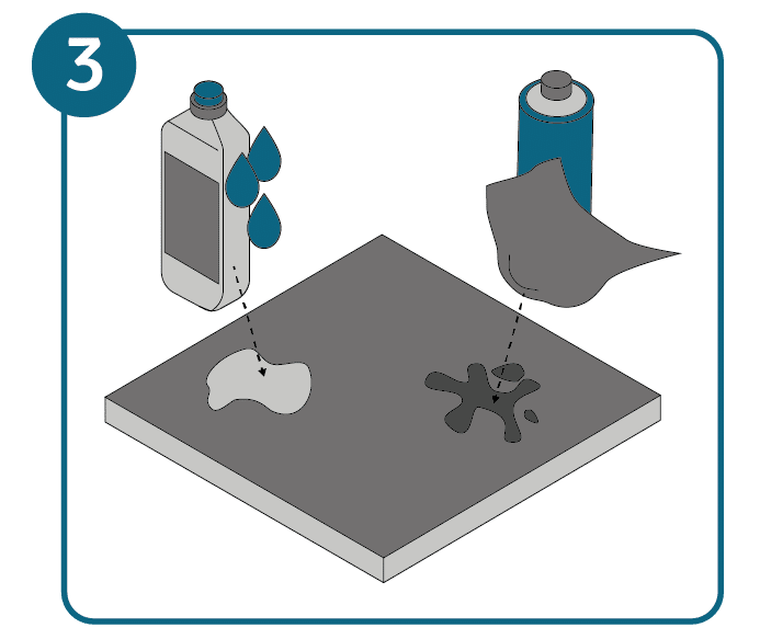Nettoyer un sol en vinyle, étape 3 : éliminer les taches