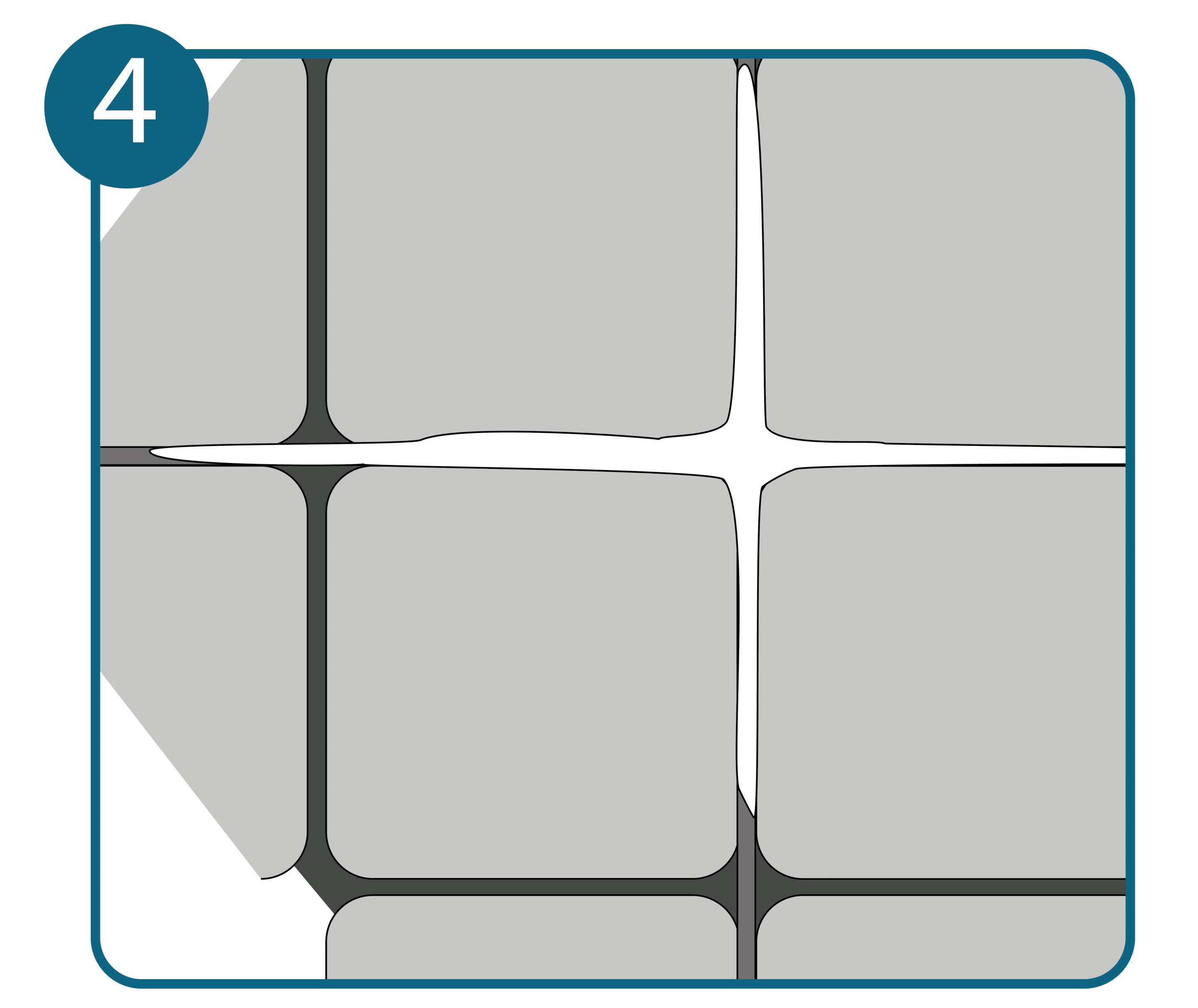 Nettoyer un joint en silicone, étape 4 : appliquer le mélange.